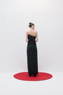 Asymmetric Brocade Dress