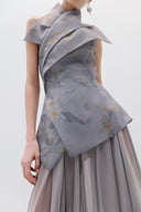Asymmetrıc Dress Wıth Chıffon Long Skırt
