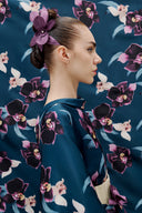Japanese Collar Floral Dress