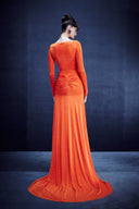 V-neck Draped Dress