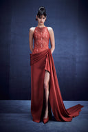 Draped Skirt Dress