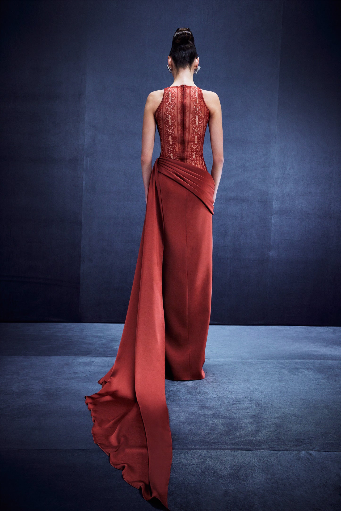 Draped Skirt Dress