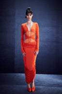 Draped Midi Dress
