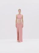 Cutout Halter Gown