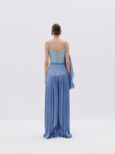 Flowing Asymmetrical Pleated Dress