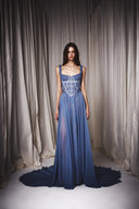 Corseted Chiffon Dress