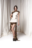 Corseted One Shoulder Dress