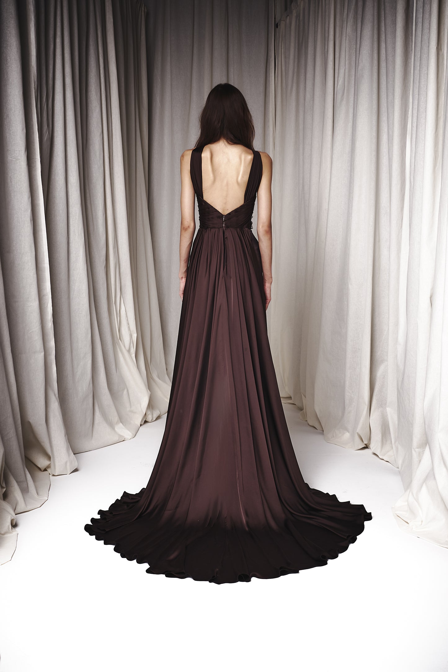 Maxi Dress with Tail