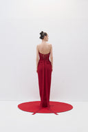 Corset Partial Lace Dress