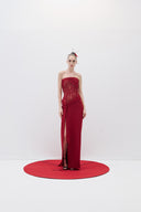 Corset Partial Lace Dress