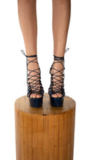 Latex Platform Pumps