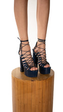 Latex Platform Pumps