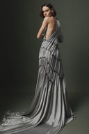 Natural Stone Draped Dress