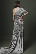 Natural Stone Draped Dress