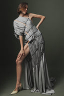 Natural Stone Draped Dress