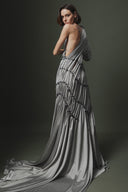 Natural Stone Draped Dress