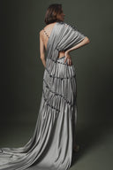 Natural Stone Draped Dress
