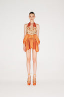 Halter Neck Corset Mini Dress