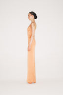 Orange Satin Dress