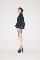 Vegan Leather Bomber Jacket
