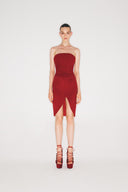 Strapless Cashmere Dress