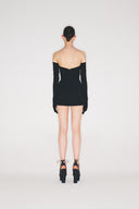 Strapless V-Neck Mini Dress