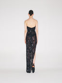 Strapless Embroidered Dress
