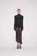 Gloved Midi Dress