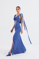 Cut-Out Halter Neck Maxi Dress