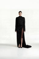 Draped Overlay Skirt