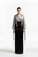Corseted Satin Skirt