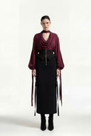 Boned Mesh Corset Skirt