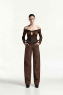 High-Waist Corset Trousers