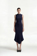 Fitted Front-Zip Dress