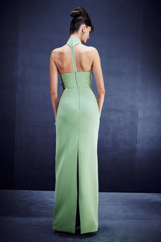 Halter neck gown