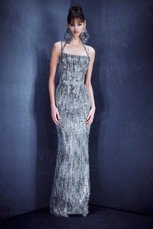 Sequined maxi dress