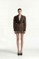 Emroidered Sequin Mini Skirt