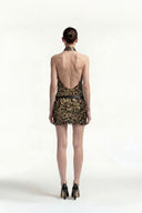 Embroidered Sequin Mini Dress