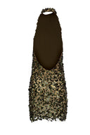 Embroidered Sequin Mini Dress