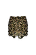 Emroidered Sequin Mini Skirt