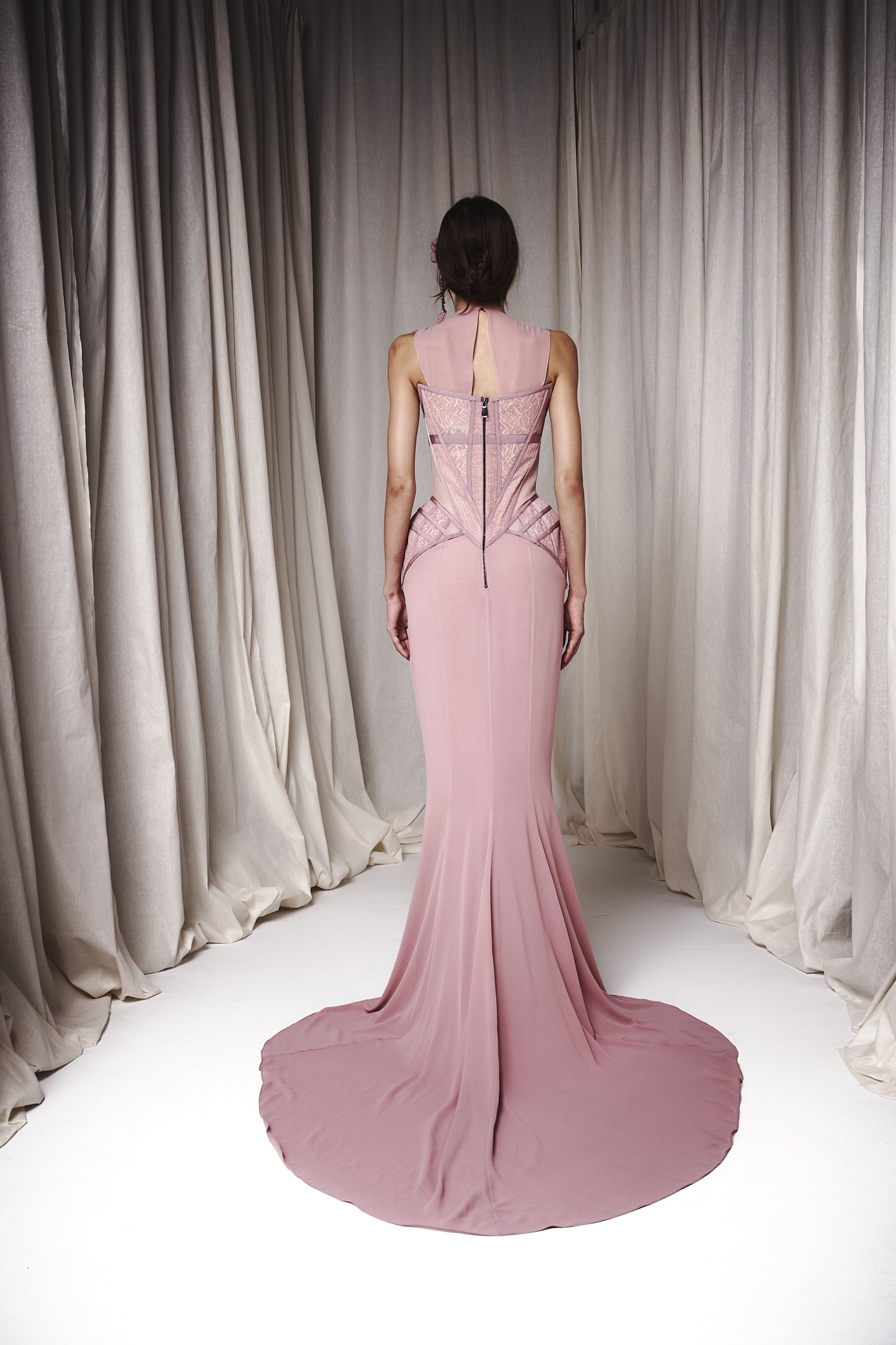 CORSETED GOWN