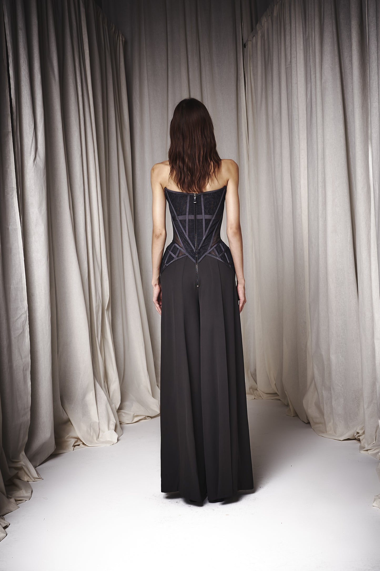 CORSETED JUMPSUIT