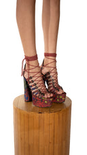 Printed Platform Pumps