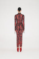 Embroidered Midi Dress