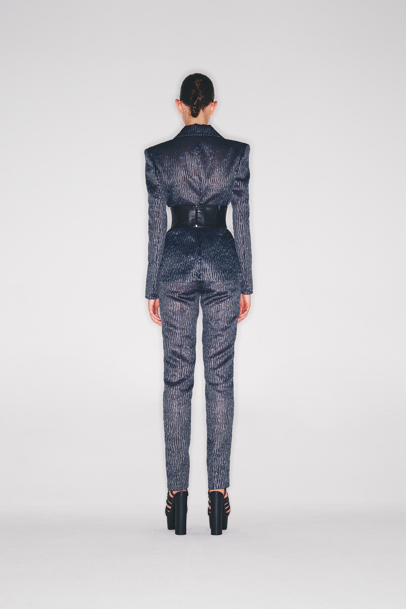 Wide Belted Suit