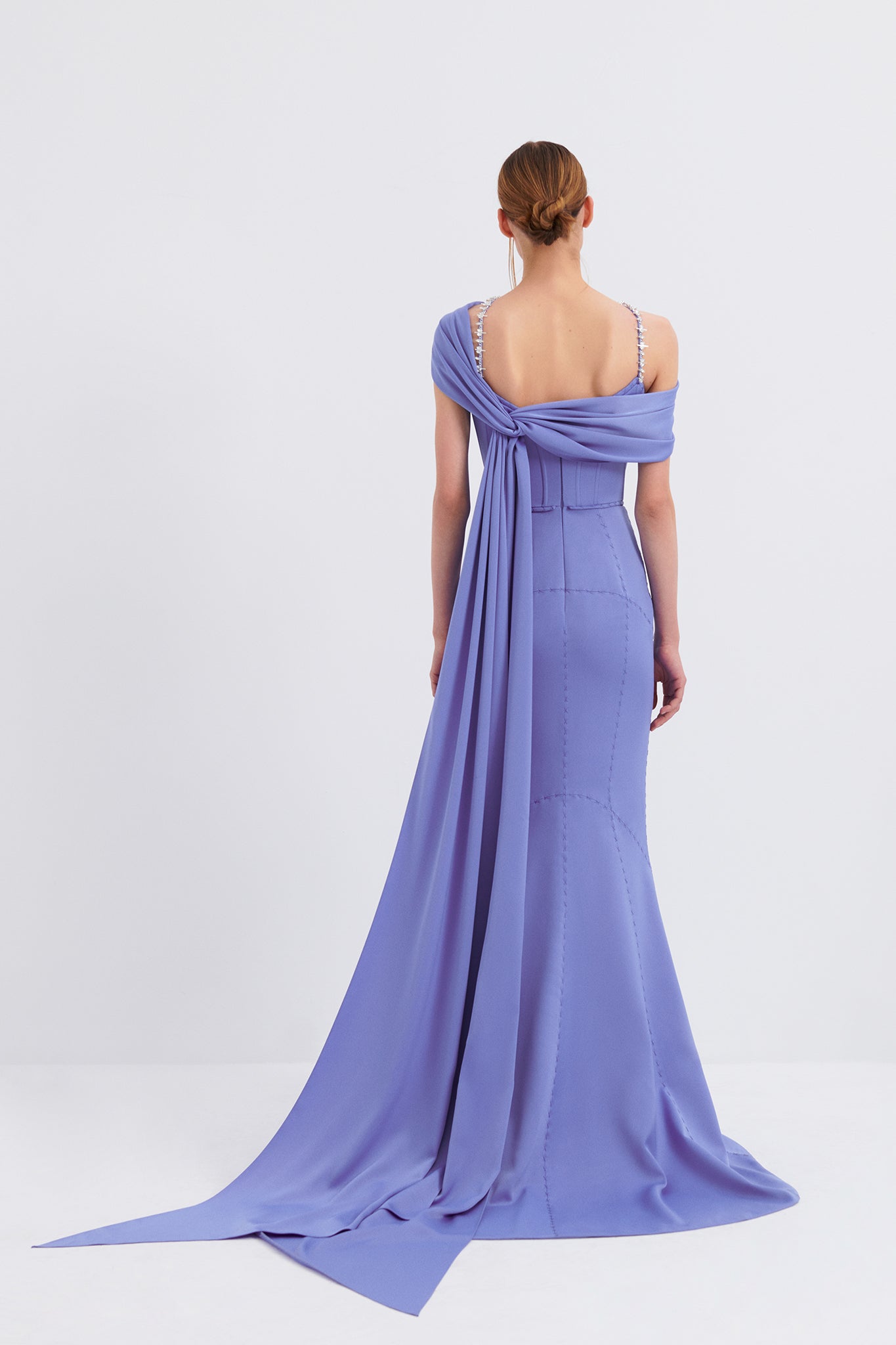 Corseted Halter Neck Gown