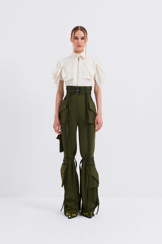 High Waisted Cargo Pants