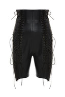 Vegan Leather Shorts
