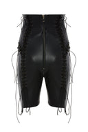 Vegan Leather Shorts