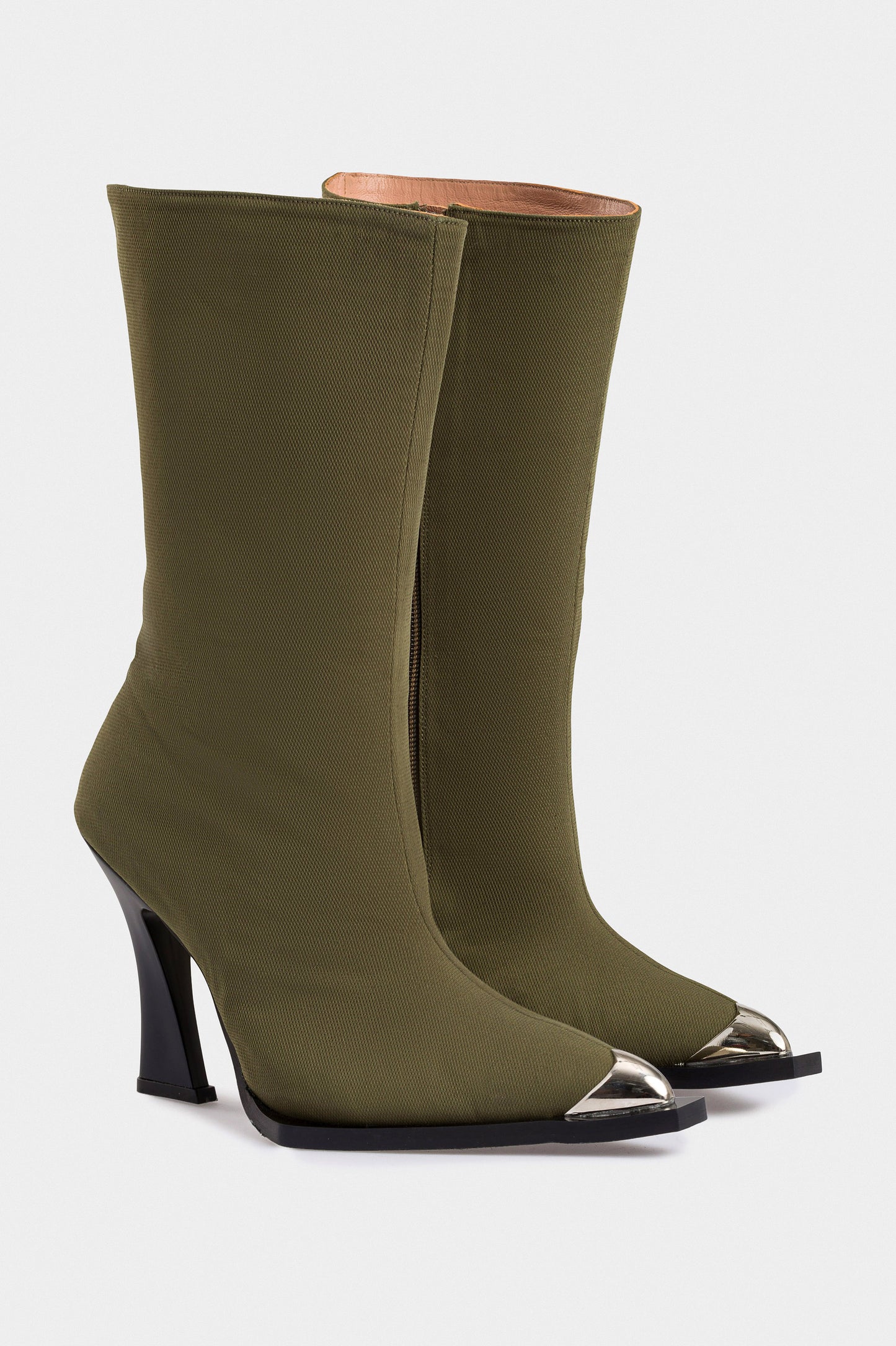 Navy Green Boots